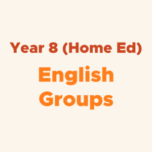 KS3 English Group Lessons (Year 8) – Home Ed