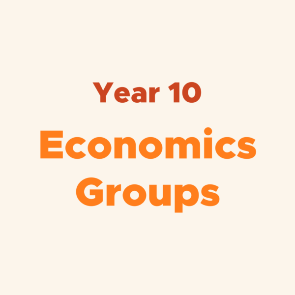 Year 10 Economics Group Lessons