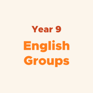 Year 9 English Group Lessons